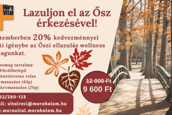 Őszi wellness csomag -20% kedvezménnyel