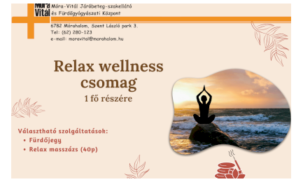 Relax wellness csomag - 1 fő részére