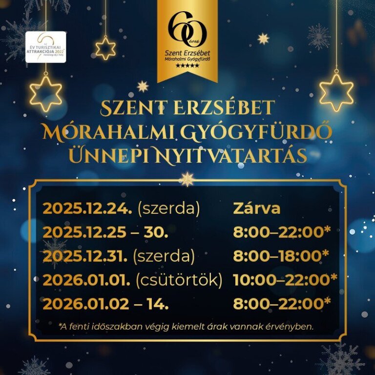 ÜNNEPI NYITVATARTÁS