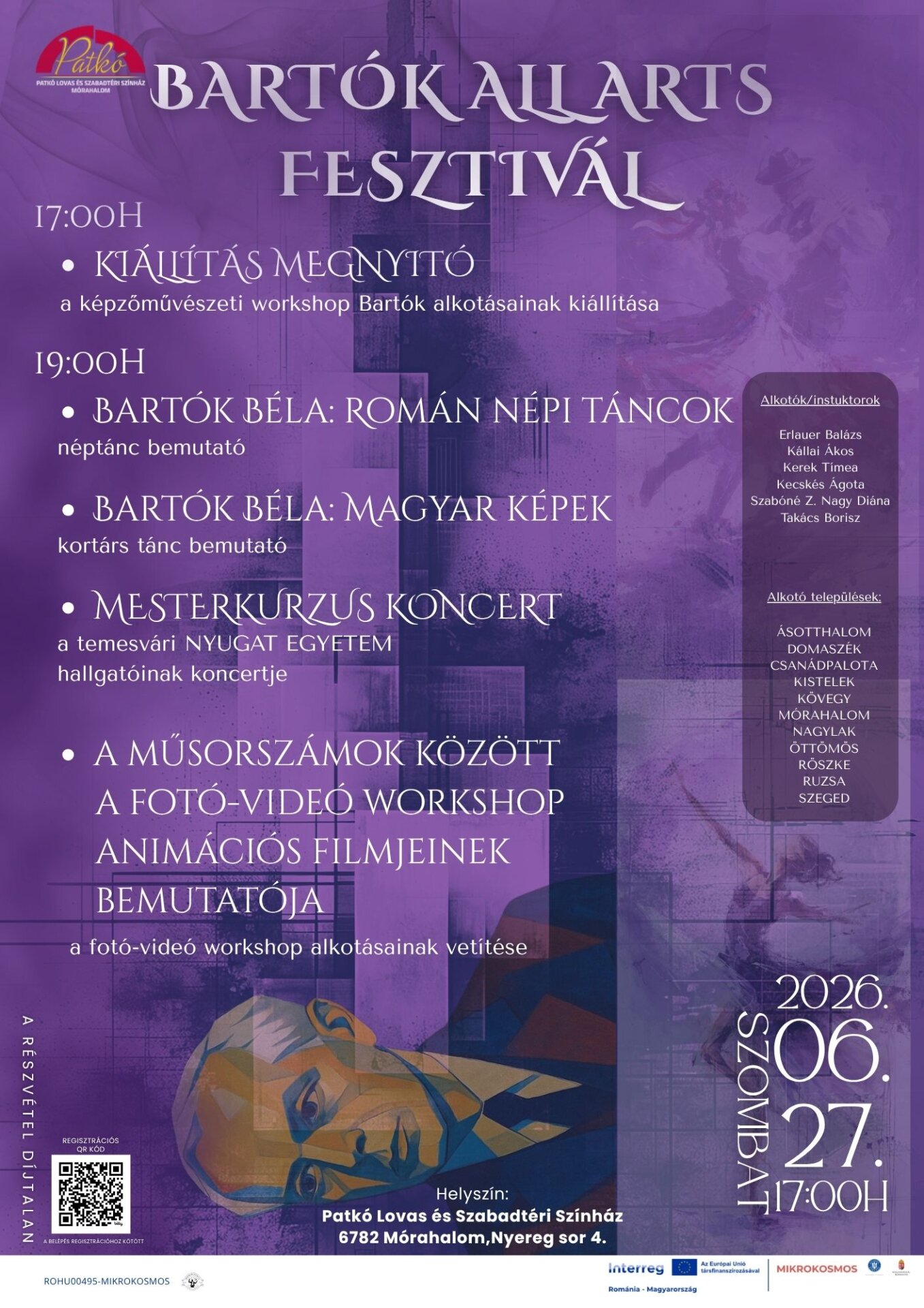 Bartók All Arts Fesztivál plakát